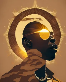 Black man under the sun design