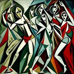 picasso 5 dansende vrouwen kubisme