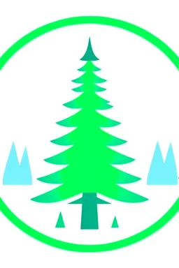 vector icon of a spruce tree