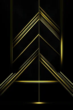 one black straight line, gold in the center