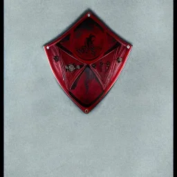 escudo de armas rojo antiguo vampiras