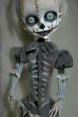 Very creepy skeletal ventriloquist doll