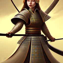 Beautiful princess samurai