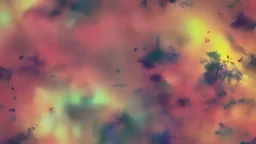 create me a background with paint brushes and colorful blotches