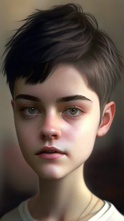 teen very short hair pretty realistic