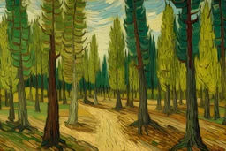 lesný park Van Gogh