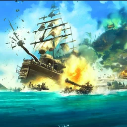fight two of pirate ships