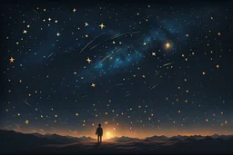 You’ve Already Won, modern, crisp, Stars in the sky on every S, dark, simple,