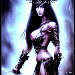 Epic full body picture portrait of busty atletic young beautiful Dejah Thoris Luis Royo styles