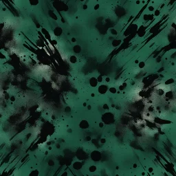 Hyper Realistic brush-splatter-pattern-texture with dark-green-&-black background