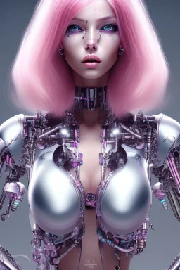 cyborg, pink hair, sexy, perfekt, real, dream