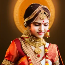 Marathi beautiful bride in frame