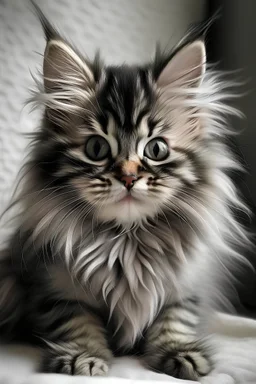 the haired kitten