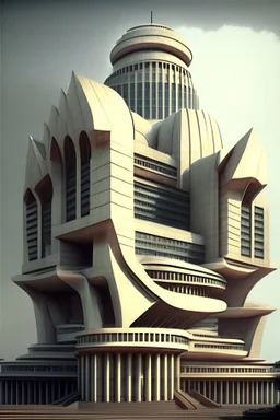 Futuristic Architecture of the building of Reserve bank of India