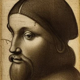 portrait of ass by Leonardo da Vinci