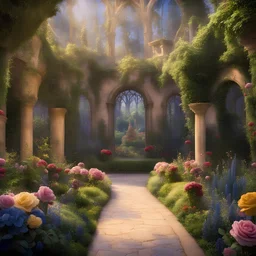 The garden from the film “Beauty and the Beast”
