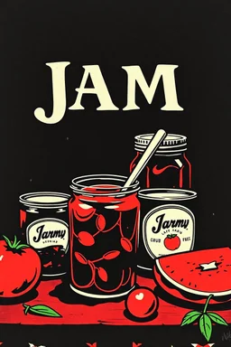 jam in the style of warhol