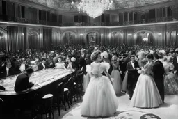a party at Casino de Paris In 1946, haute couture