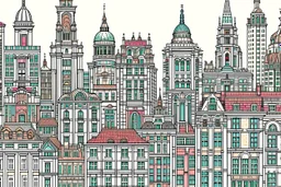 a city of different architectural styles