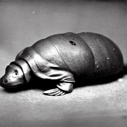 Old photo platypus louse