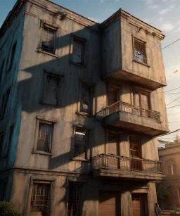 Realistic image, super giant woman head inside a house, looks out through the windows. people on the street are watching him, soft color, highly detailed, unreal engine 5, ray tracing, RTX, lumen lighting, ultra detail, volumetric lighting, 3d, finely drawn, high definition, high resolution.