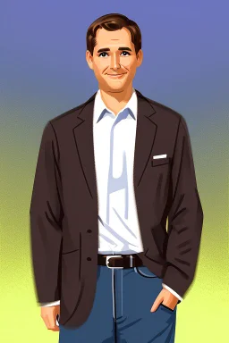 RIch guy in his early 40s tech guy portrait