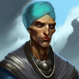 realistic portrait, photorealistic, photo of a person, a person in a turban