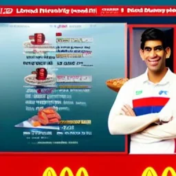 Rishi sunak advertises his Rishi sunak meal at mcdonalds