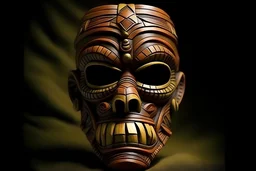 Shamane mit tiki maske