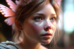 Photoreal gorgeous Fairy by lee jeffries, 8k, high detail, smooth render, unreal engine 5, cinema 4d, HDR, dust effect, vivid colors