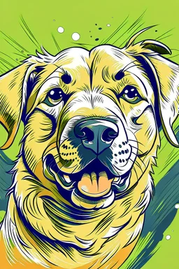 illustration dog intetrnet meme face