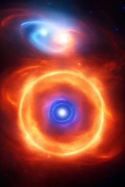 cosmic portal, high definition, big blue dragons on both sides, cosmic, stars, galaxies