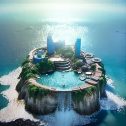 The Isometric Glass Tall Box Mini Model Little Real Island Mixed Water Fall Under Ocean Sunshine Summer Background Blue Sea, The Last Of Us / Avatar, Octane Render / ZBrush, Cinematic, IMAX Film, Nikon D750, 16K, Autostereoscopy, Anthropomorphic, Golden Ratio, Geometry, Symmetric, Depth Of Field, Highly Detailed, Ultra Realistic, Beautiful Lighting, Halfrear Lighting, Soft Light, Candoluminescence, Cast Shadow, Reflective, Glow, Translucent, Normal Map, Carbonated --testp