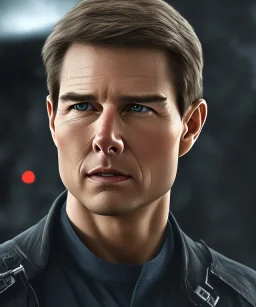 portrait Tom Cruise in Mission Impossible fire