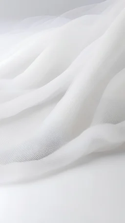 Fabric tulle, white