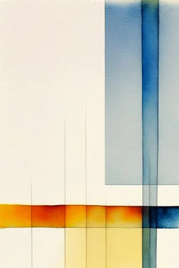 Abstract watercolour painting in the style of Agnes Martin