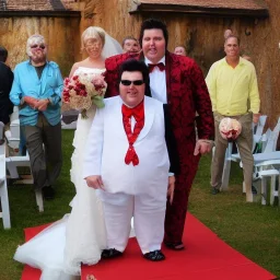 Fat Elvis wedding