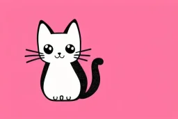 cute cat illustration isolated