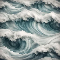 Hyper Realistic sea waves marble texture with rustic background & vignette effect