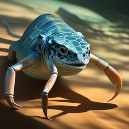 crustacean reptiles, masterpiece, expert, 8K, hyperrealism, sharp focus, cinematic lighting, realistic