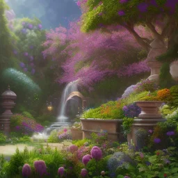 pixar style, volumetric summer garden environment and background, realistic painting of handbag, looking excited, volumetric lighting, dramatic lighting, detailed digital painting, extreme dense and fine fur, anime, ornate, colour-washed colors, elegant, small minutiae, tiny features, particulars, centered, smooth, sharp focus, renderman gofur render, 8k, uhd, detailed eyes, realistic shaded volumetric lighting, sunlight caustics, backlight, centered camera view