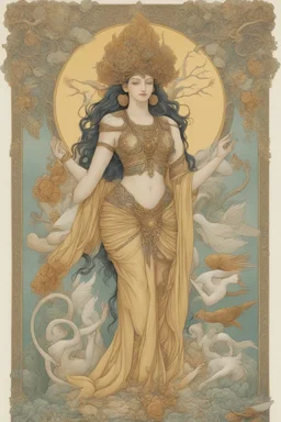 Goddess of nature and harmony depiction