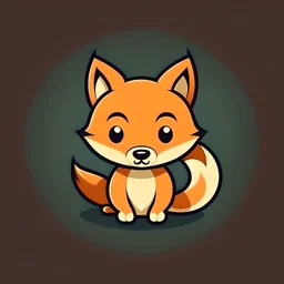 create a cute fox logo