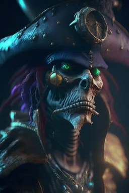 Pirate alien ,16k, octane effect, unreal engine, cinema 4d, POTRAIT