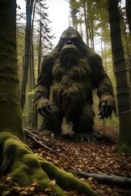 terrifying giant hiding in the woods