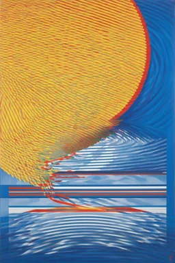 The hour of the unraveling; surrealism, optical art; Ilya Bolotowsky