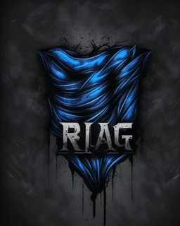 BLEU rag Logo IN black background