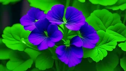 Green In Purple