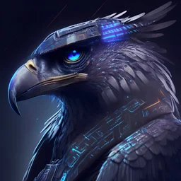profile picture of a cyberfalcon with imposing looking