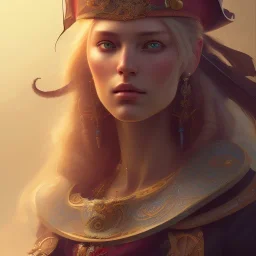 Pirate and parrot , cinematic, 8k, resolution concept art portrait by Greg Rutkowski, Artgerm, WLOP, Alphonse Mucha dynamic lighting hyperdetailed intricately detailed